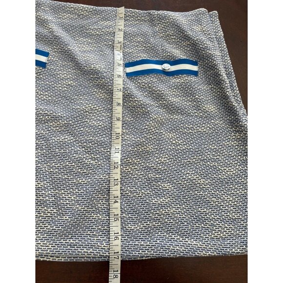 AQUA NWT Stretch Tweed Mini Skirt in Blue Size XL - Picture 11 of 11